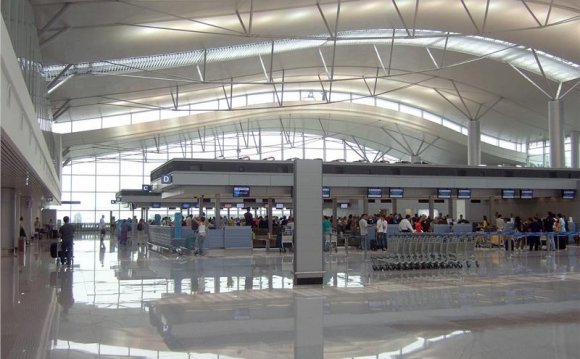 Check-in counter in Tan Son