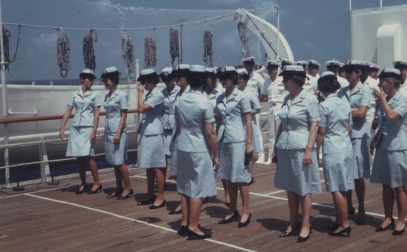 Nurse Corps formed up in ranks