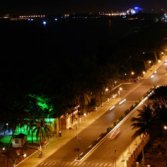 checking out Nha Trang over the sea by night.