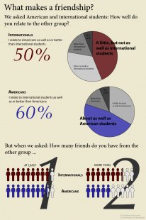 How well do United states pupils relate to international pupils