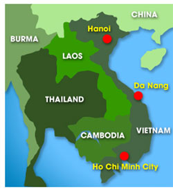 Map: Vietnam map