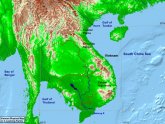 Physical Map of Vietnam