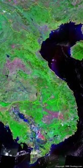 Vietnam satellite photo