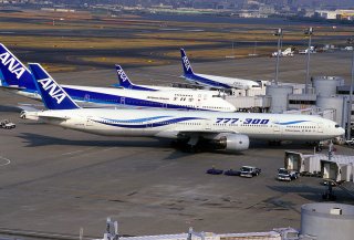 ANA airplanes at Haneda Airport.