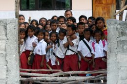 children at school consistent in Timor, Indonesia.
