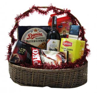Wine, tea, sodas, cookies, chocolates are widely-used as typical gift suggestions.
